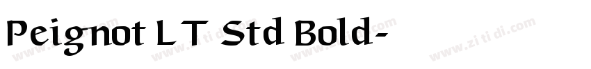 Peignot LT Std Bold字体转换